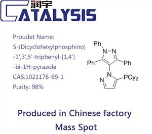 5-(Disikloheksilfosfino)-1',3',5'-trifenil-[1,4']-bi-1H-pirazol CAS:1021176-69-1